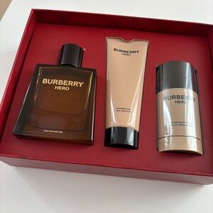Men's Burberry 3-Pc. Hero Eau de Toilette Gift Set